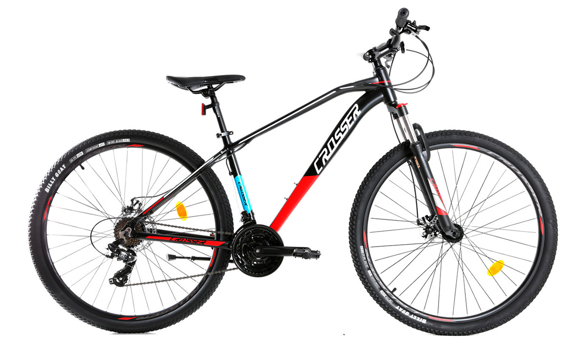 Фотографія Велосипед Crosser Jazzz 1 29" 2021, розмір L, Чорно-червоний